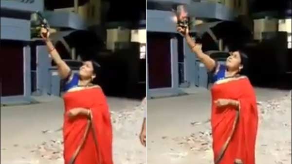 BJP leader fires in the air to target Corona BJP leader fires in the air to target Corona