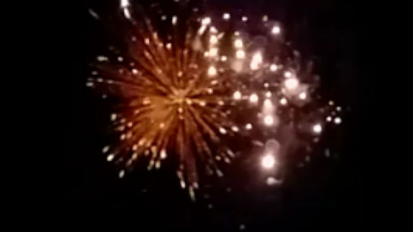 People celebrates PM Modis invite with firecrackers People celebrates PM Modis invite with firecrackers