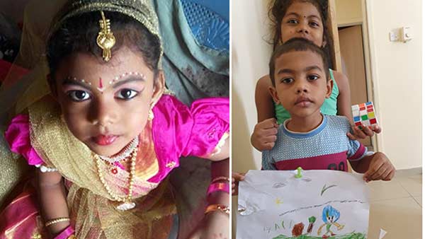 கவிதா கண்ணன் வீட்டு குட்டீஸ்