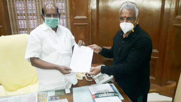 Puducherry state health minister Malladi Krishnarao Dharna against Kiran bedi Puducherry state health minister Malladi Krishnarao Dharna against Kiran bedi
