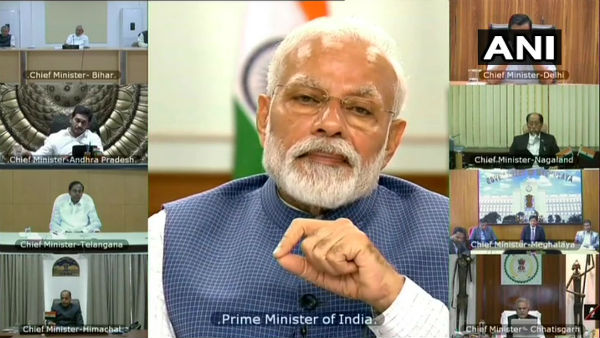 PM Modi to hold meeting with CMs via video call today PM Modi to hold meeting with CMs via video call today