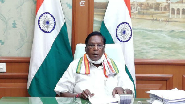 Puducherry state chief minister V.Narayanasamy press conference on Coronavirus Puducherry state chief minister V.Narayanasamy press conference on Coronavirus