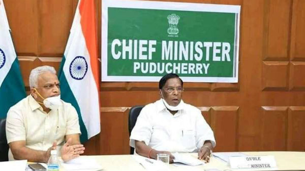 Puducherry state chief minister V.Narayanasamy press conference on Coronavirus Puducherry state chief minister V.Narayanasamy press conference on Coronavirus