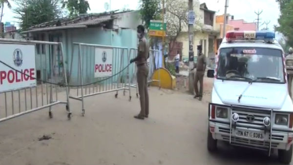 Rajapalayam area sealed as coronavirus symptoms appear Rajapalayam area sealed as coronavirus symptoms appear