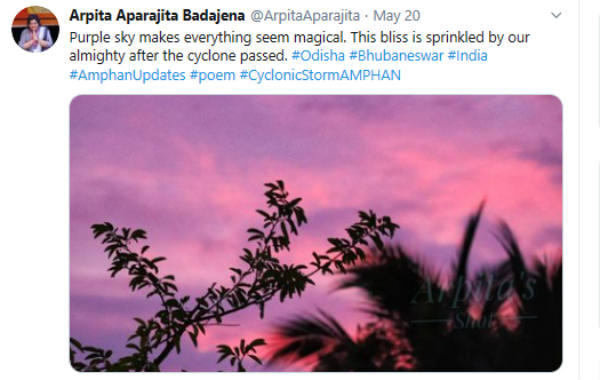 After Cyclone Amphan Passes, Bhubaneswar Sky Turned Pink And Purple After Cyclone Amphan Passes, Bhubaneswar Sky Turned Pink And Purple