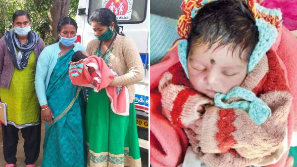 rescued boy baby in front of temple near ooty rescued boy baby in front of temple near ooty