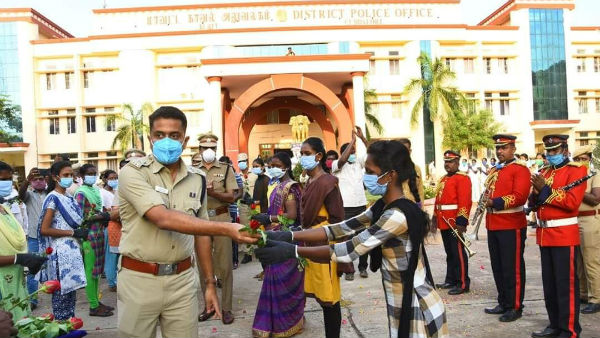Police infected with the coronavirus in Cuddalore returned home after completing treatment Police infected with the coronavirus in Cuddalore returned home after completing treatment