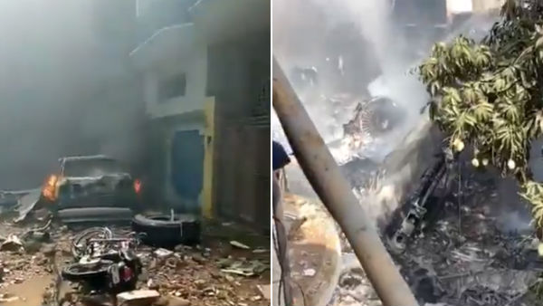 PIA’s Lahore-Karachi flight crashed on a residential area near Karachi airport- video PIA’s Lahore-Karachi flight crashed on a residential area near Karachi airport- video