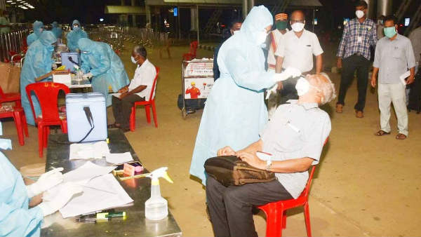 பயணிகளுக்கு கொரோனா பரிசோதனை