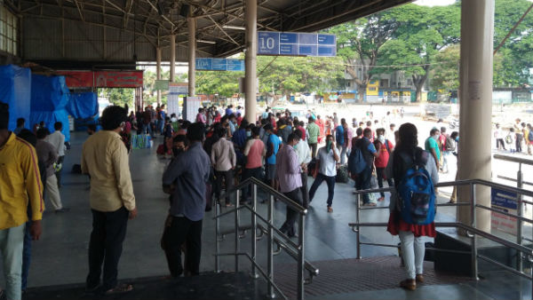 in bangalore migrant workers force to pay exorbinant fares for ksrtc bus in bangalore migrant workers force to pay exorbinant fares for ksrtc bus