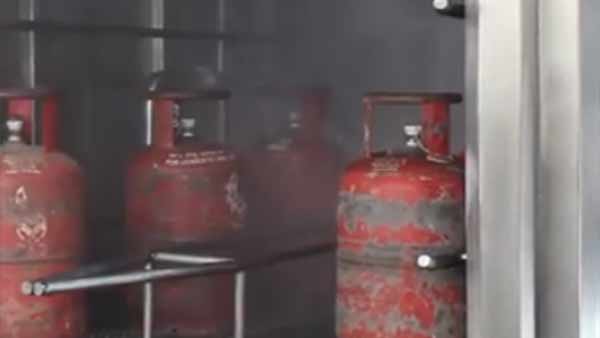 Gas cylinders are being cleaned by disinfectants 4 times a day, says IOC. Gas cylinders are being cleaned by disinfectants 4 times a day, says IOC.