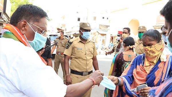 Puducherry state chief minister V.Narayanasamy press conference regarding Coronavirus update Puducherry state chief minister V.Narayanasamy press conference regarding Coronavirus update