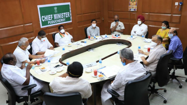 Puducherry state chief minister V.Narayansamy Press conference regarding Coronavirus update Puducherry state chief minister V.Narayansamy Press conference regarding Coronavirus update