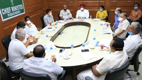 Puducherry state chief minister V.Narayansamy Press conference regarding Coronavirus update Puducherry state chief minister V.Narayansamy Press conference regarding Coronavirus update