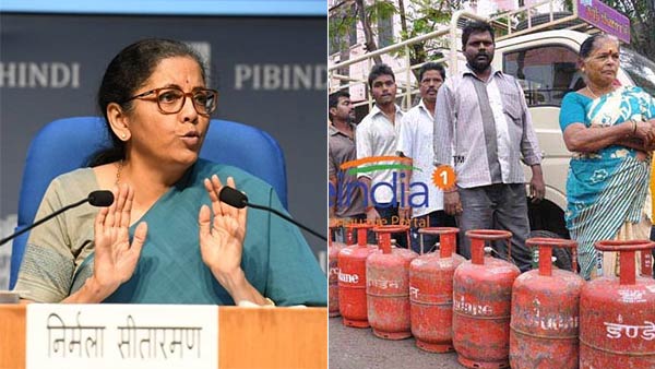 FM Nirmala Sitharaman says 6.81 crore people free LPG cylinders FM Nirmala Sitharaman says 6.81 crore people free LPG cylinders