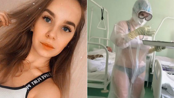 coronvirus: russian nurse only wore underwear in corona ward coronvirus: russian nurse only wore underwear in corona ward