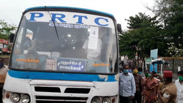 A govt bus service has been started from Puducherry to Karaikal A govt bus service has been started from Puducherry to Karaikal