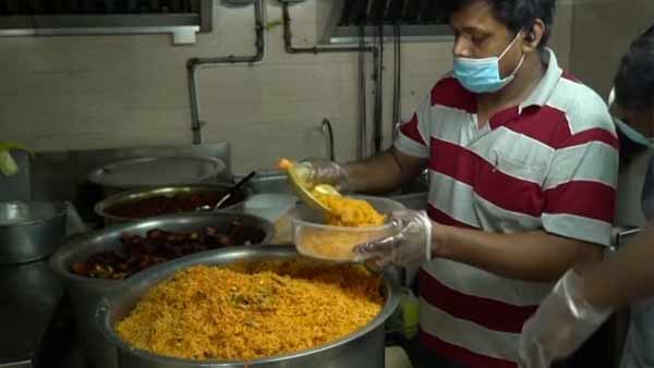 600 பேருக்கு பிரியாணி விருந்து