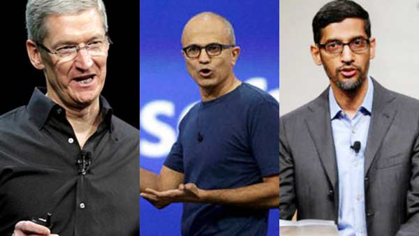Cook, Nadella, Sundar Pitchai stand supports racial equality Cook, Nadella, Sundar Pitchai stand supports racial equality