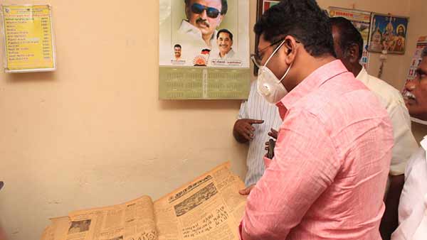 DMK MLA Saravanan helps DMK volunteer family who runs barber shop DMK MLA Saravanan helps DMK volunteer family who runs barber shop
