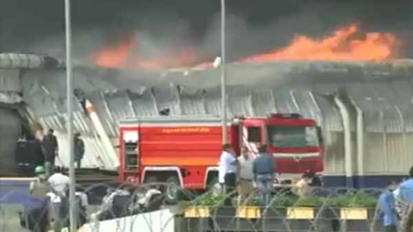 Fire breaks out at a factory in GIDC in Sanand area of Gujarat Fire breaks out at a factory in GIDC in Sanand area of Gujarat
