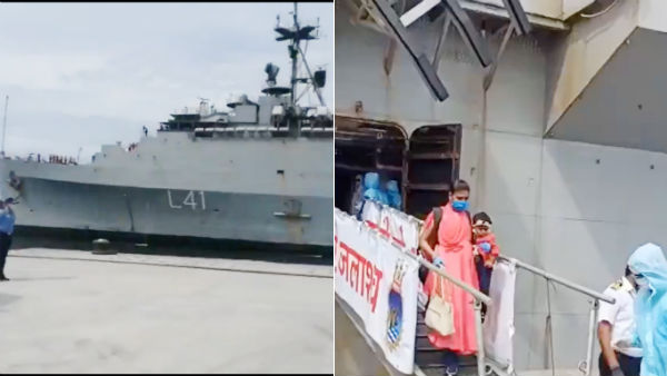 INS Jalashwa arrives in Tuticorin port with 700 Indians from Maldives INS Jalashwa arrives in Tuticorin port with 700 Indians from Maldives