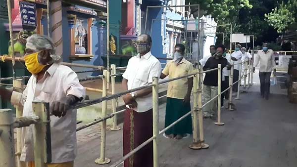 Temples opened in Pondicherry Temples opened in Pondicherry
