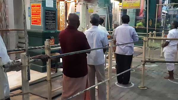 Temples opened in Pondicherry Temples opened in Pondicherry