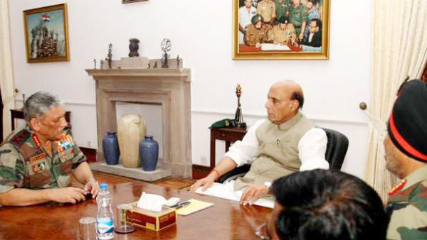 Rajnath meeting Chief of Defence Staff General Bipin Rawat, the three service chiefs Rajnath meeting Chief of Defence Staff General Bipin Rawat, the three service chiefs