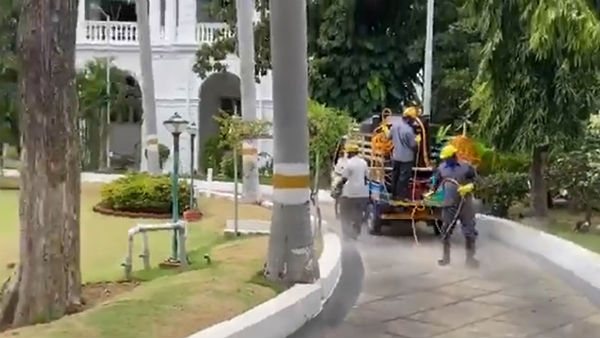 Puducherry Raj Nivas disinfected and closed for 48 hrs after a staff member tested positive for covid 19 Puducherry Raj Nivas disinfected and closed for 48 hrs after a staff member tested positive for covid 19