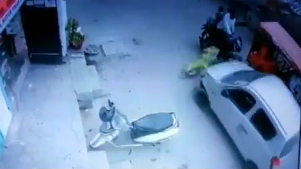 A car ran over a woman near Chilla Village in Delhi A car ran over a woman near Chilla Village in Delhi