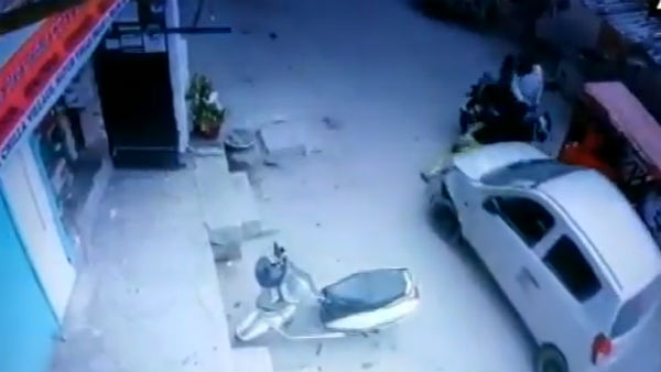 A car ran over a woman near Chilla Village in Delhi A car ran over a woman near Chilla Village in Delhi