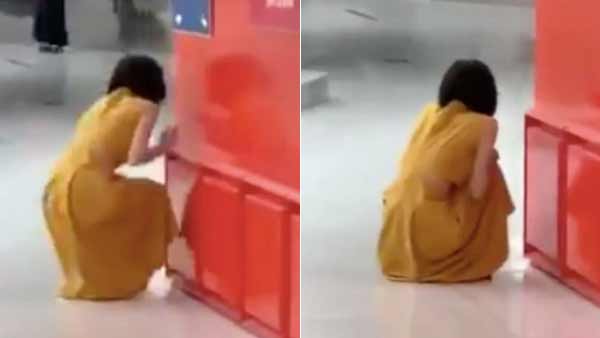 Woman cries in public after finding out she is covid19 positive, video Woman cries in public after finding out she is covid19 positive, video