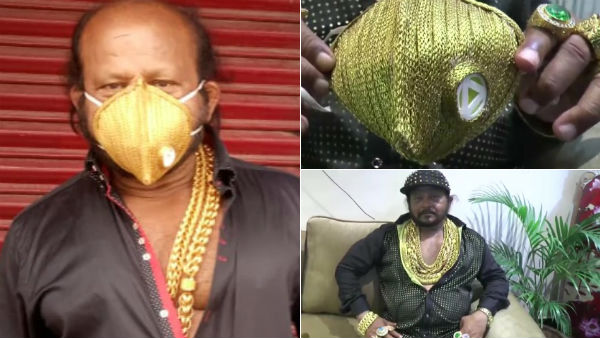 Cuttack business man wears rs. 3.5 value gold face mask Cuttack business man wears rs. 3.5 value gold face mask
