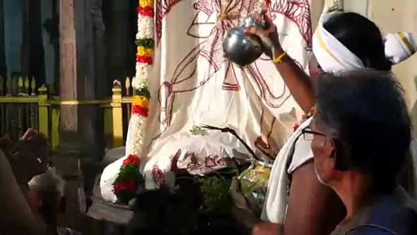Madurai Kallazhagar temple aadi brahmorchavam begins with flag hoisting Madurai Kallazhagar temple aadi brahmorchavam begins with flag hoisting
