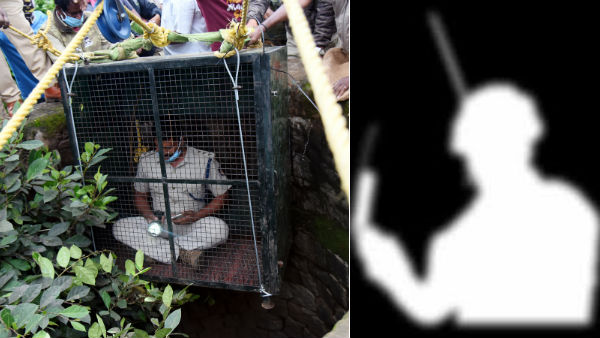 forest official enters 100 feet deep well to rescue leopard near karnataka forest official enters 100 feet deep well to rescue leopard near karnataka