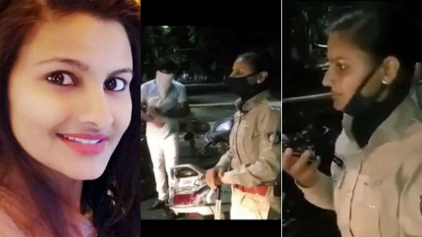 woman police sunitha transferred for stopping mlas son in gujarat woman police sunitha transferred for stopping mlas son in gujarat