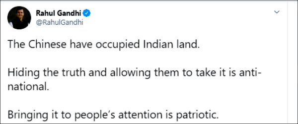 The Chinese have occupied Indian land i never lie says Rahul Gandhi The Chinese have occupied Indian land i never lie says Rahul Gandhi