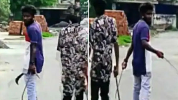 puducherry rowdy murder, video viral puducherry rowdy murder, video viral