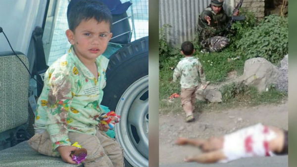 3 year old crying over body of grandfather killed in cross firing in Kashmir 3 year old crying over body of grandfather killed in cross firing in Kashmir