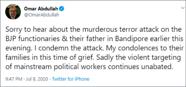 BJP Leader, His Father & Brother Shot Dead by Militants in J&Ks Bandipora BJP Leader, His Father & Brother Shot Dead by Militants in J&Ks Bandipora