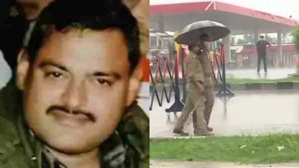 Car in UP Police bringing Vikas Dubey to Kanpur meets with accident Car in UP Police bringing Vikas Dubey to Kanpur meets with accident