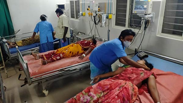 14 People hospitalised after ammonia gas leakage at Andhra dairy unit 14 People hospitalised after ammonia gas leakage at Andhra dairy unit