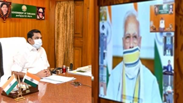 Narendra Modi will discuss with Tamil Nadu CM Edappadi Palanisamy today Narendra Modi will discuss with Tamil Nadu CM Edappadi Palanisamy today
