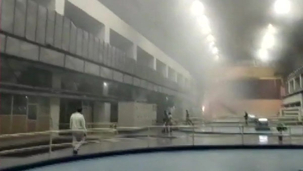 Fire at Telangana Srisailam power station; 9 feared trapped Fire at Telangana Srisailam power station; 9 feared trapped