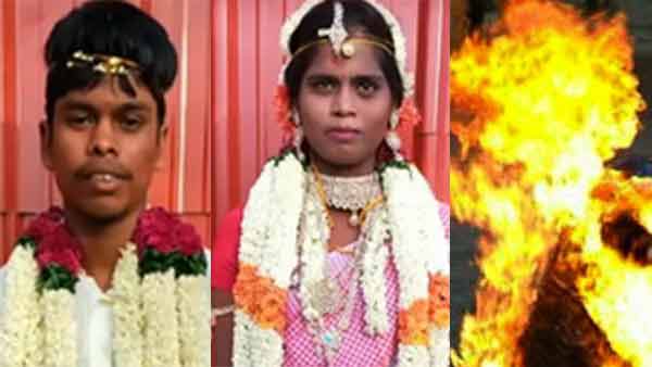 husband tries to kill his wife due to dowry in vizhupuram husband tries to kill his wife due to dowry in vizhupuram
