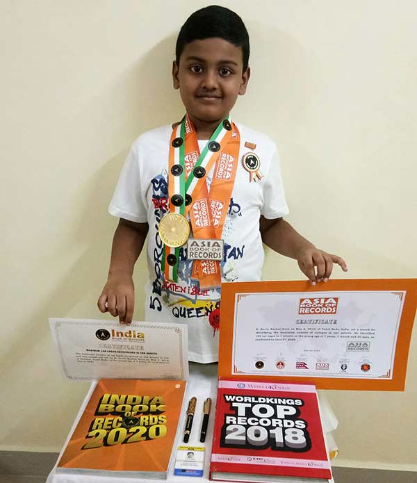 Kevin Raahul sets a new world record in Asia Book of Records Kevin Raahul sets a new world record in Asia Book of Records