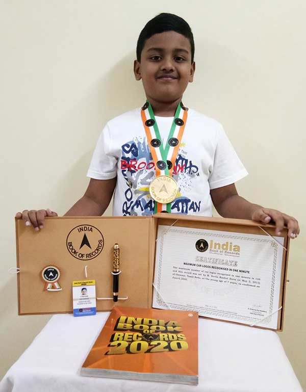 Kevin Raahul sets a new world record in Asia Book of Records Kevin Raahul sets a new world record in Asia Book of Records