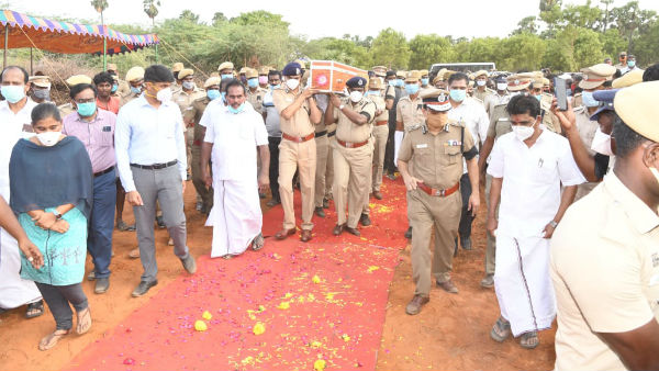thoothukudi: final tribute policeman subramaniam village tragedy thoothukudi: final tribute policeman subramaniam village tragedy