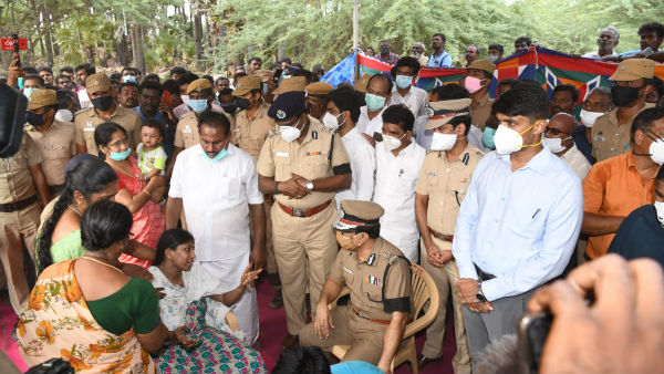 thoothukudi: final tribute policeman subramaniam village tragedy thoothukudi: final tribute policeman subramaniam village tragedy